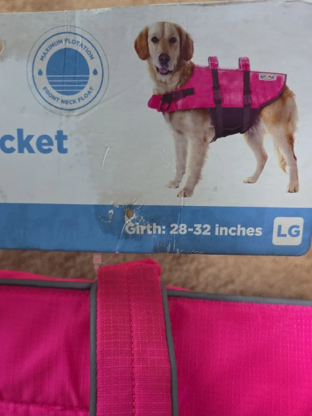 Outward Hound Hot Pink Granby Splash Life Jacket